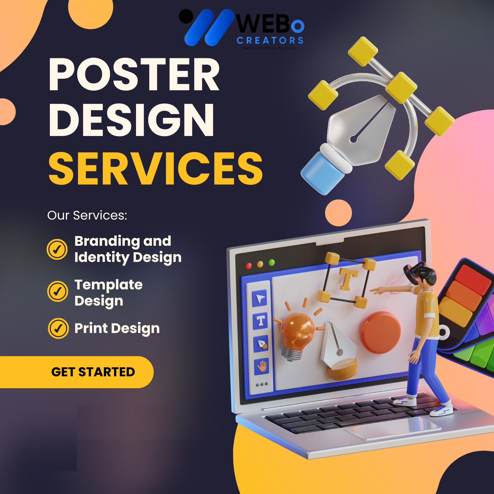 Poster Design Service | Get Powerful Advertising Poster in Berlin for Business and Events